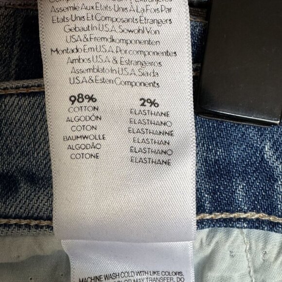 Mother Superior The Trasher 100% Cotton Button Fly Loose Fit Crop Jeans Size 27 - Picture 14 of 16